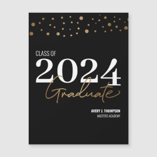 Klassen Black och guld konetti 2024 Studenten