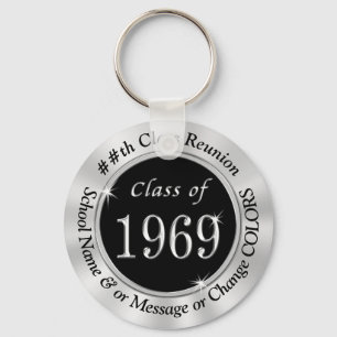 Klassen Black Silver från 1969 Keychain Party favo Nyckelring
