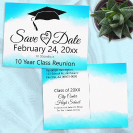 Klassen Blåfärgsåterförening Sparar datumhäcken Vykort