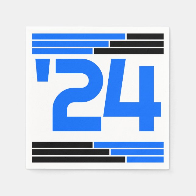 Klassen Blue & Black Pub på 24 Grad Party Pappersservett (Framsidan)