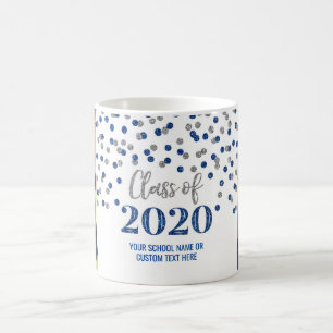 Klassen Blue Silver 2020 Foto Studenten Mugg