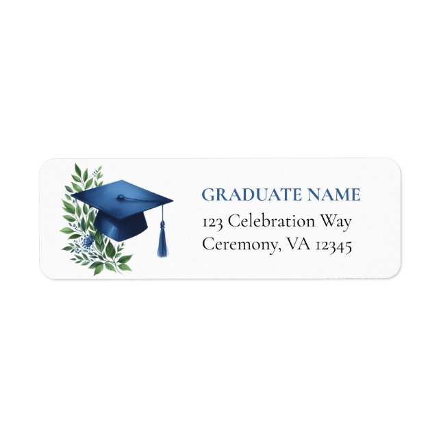 Klassen Blue Student Returetiketter 2026 Returadress Etikett (Framsidan)