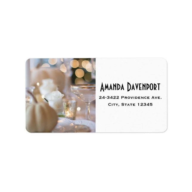 Klassen Bord med Finare Ställe-inställning Adressetikett (Framsidan)