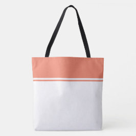 Klassen Chic Salmon Top Tävla Rand On White Tygkasse