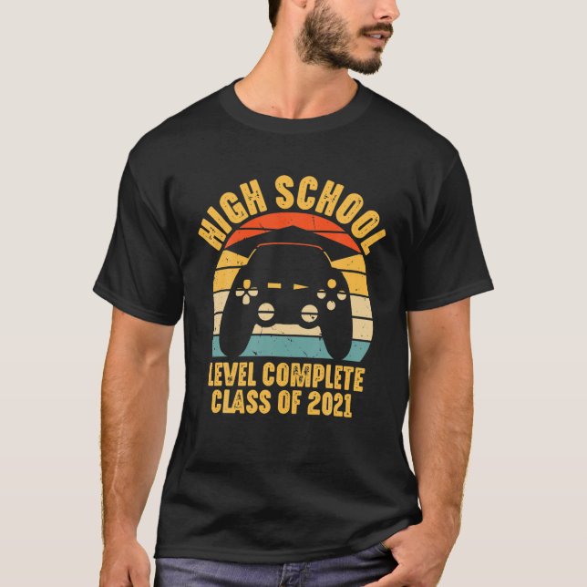 Klassen Complete Gamer i Studenten på högskolenivå T Shirt (Framsida)