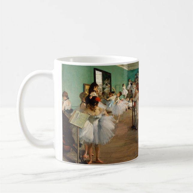 Klassen Dance av Edgar Degas Kaffemugg (Vänster)