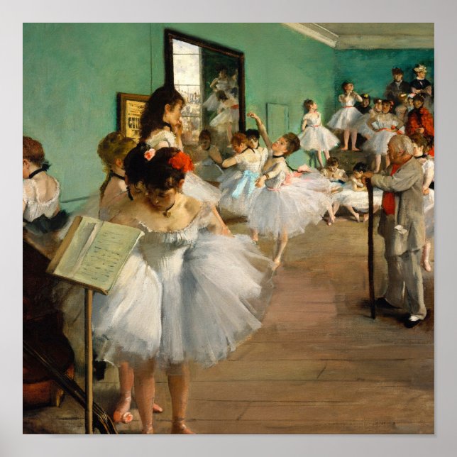 Klassen Dance av Edgar Degas Poster (Framsidan)