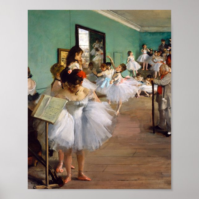 Klassen Dance av Edgar Degas Poster (Framsidan)
