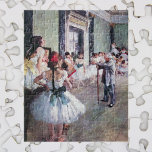 Klassen Dance by Edgar Degas, Vintage Ballet Art Pussel<br><div class="desc">Klassen Dance (1873-1876) av Edgar Degas är en vintage imponerande bra art porträtt-målning. Ett skolklassrum med en danslärarprofessor, ballerinas och dansare. Om konstnären: Edgar Degas (1834-1917) betraktas som en av imperialismens grundare, även om han föredrog realism och kallades realist. Degas är särskilt identifierat med subjekt i balettdansen, och över hälften...</div>