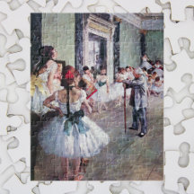 Klassen Dance by Edgar Degas, Vintage Ballet Art