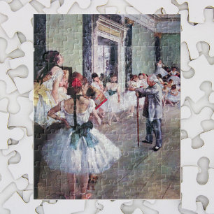 Klassen Dance by Edgar Degas, Vintage Ballet Art Pussel