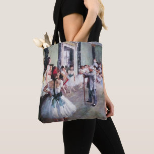 Klassen Dance by Edgar Degas, Vintage Ballet Art Tygkasse