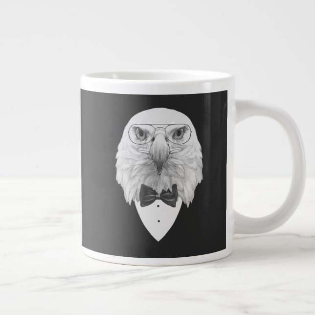 Klassen Eagle Porträtt Jumbo Mugg (Höger)