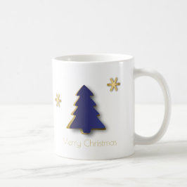 Klassen Elegant Guld Blue Julgran Kaffemugg