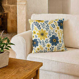 Klassen Ethnic Mediterranean Blommigt Art Mönster Kudde