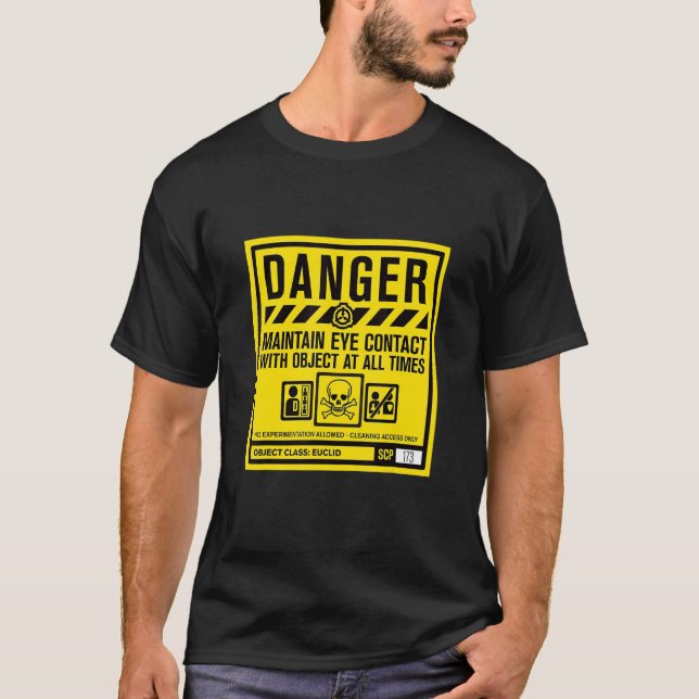 Klassen Euclid för scp Foundation Danger T Shirt (Framsida)
