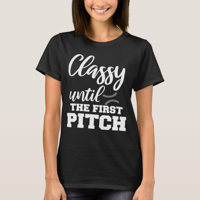 Klassen fram till den första arenan i Baseball Mam T Shirt (Framsida)