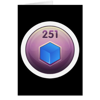 Klassen Glitch Achievement minor Raffinaderier blu Hälsningskort
