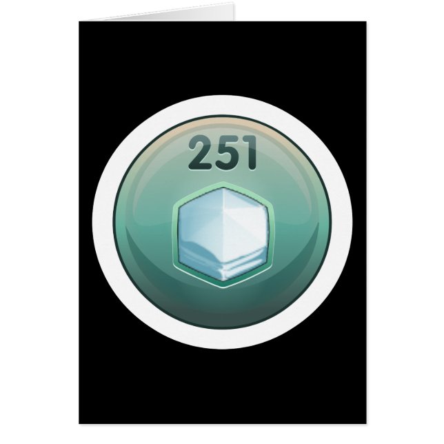 Klassen Glitch Achievement minor raffiner blany Hälsningskort (Framsidan)