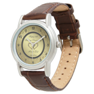 Klassen Golden Bröllop-årsdag - bevakning Armbandsur