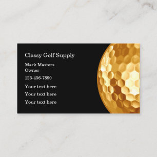 Klassen Golf Theme Modern Visitkort