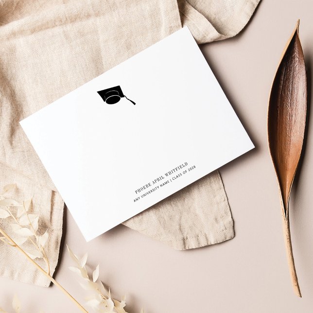 Klassen Grad Cap för enkel Studenten Tack Kort (Skapare uppladdad)