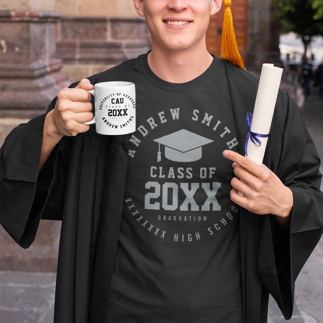 Klassen Grad Student för anpassat namn T Shirt (Skapare uppladdad)