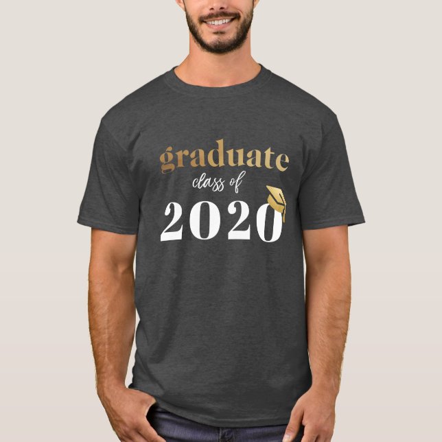Klassen Grått Black Studenten 2020 T Shirt (Framsida)