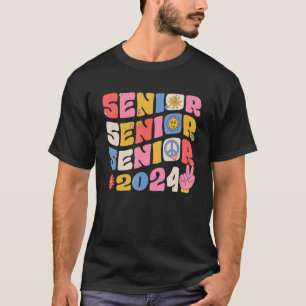 Klassen Groovy Senior 2024 Studenten Back to schoo T Shirt