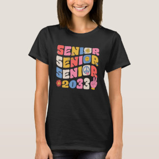 Klassen Groovy Senior 2033 Studenten Back to schoo T Shirt