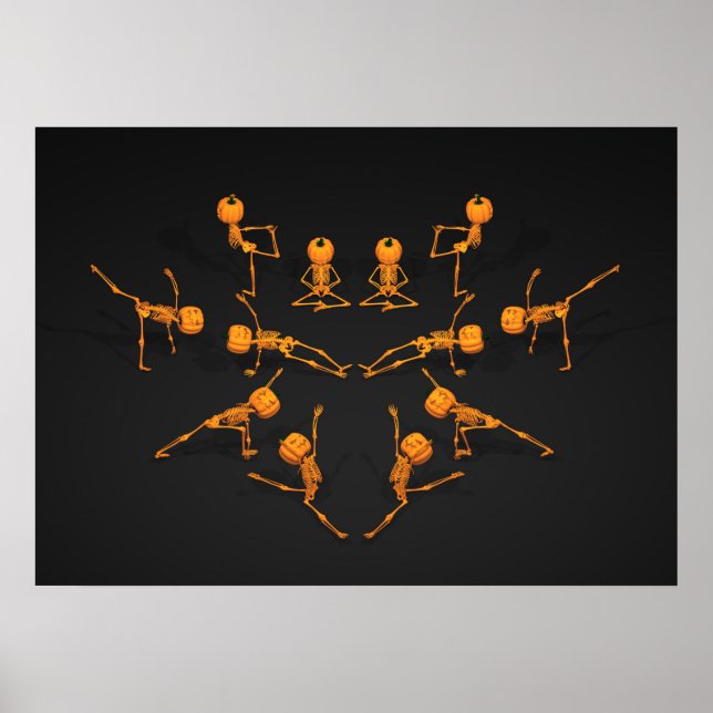 Klassen Halloween Yoga Poster (Framsidan)