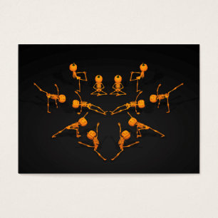 Klassen Halloween Yoga Visitkort