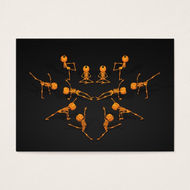 Klassen Halloween Yoga Visitkort (Framsidan)