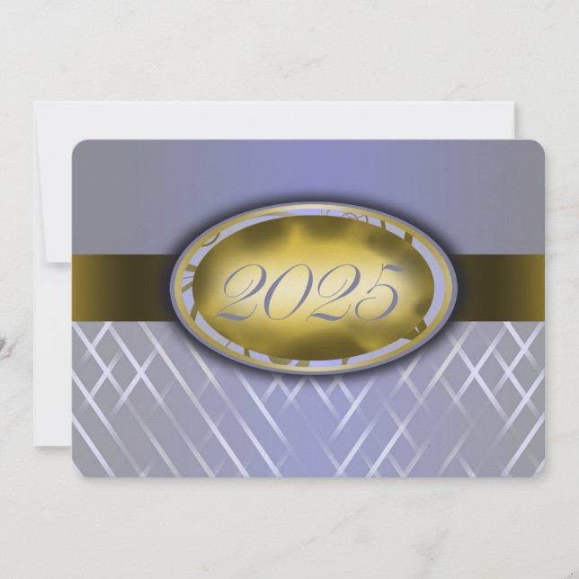 Klassen Himmel Blue Harvest och Guld 2025 Inbjudningar (Framsida)