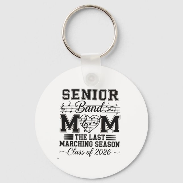 Klassen Högre band Mamma från 2026 🎶 design ❤️ Nyckelring (Framsida)