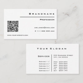 Klassen Klass för Professionell av klassiskt vitt Visitkort