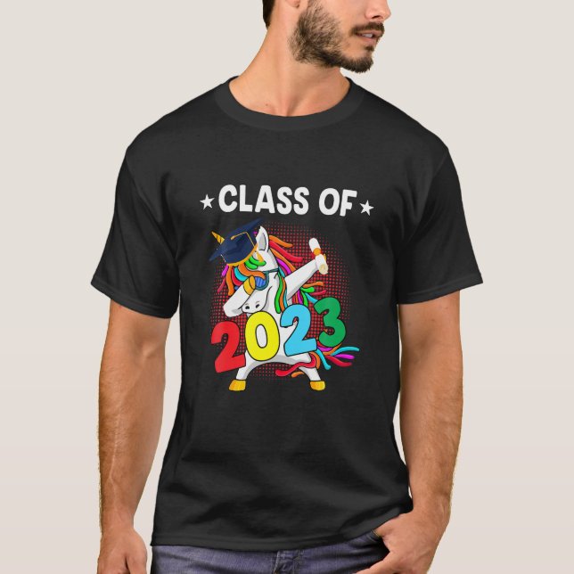 Klassen Lättburen domning i Unicorn från 2023 Stud T Shirt (Framsida)