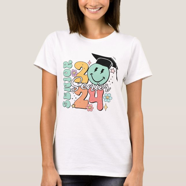 Klassen Lättmästare i Studenten 2024 Senior T Shirt (Framsida)