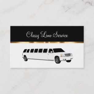 Klassen Limousine Rental Driver Visitkort