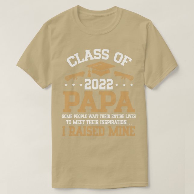 Klassen lycklig, högre Student, 2022 dagar, Pappa  T Shirt (Design framsida)