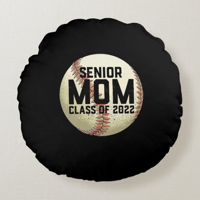 Klassen Mamma 2022 Baseball Mamma Rund Kudde (Framsidan)