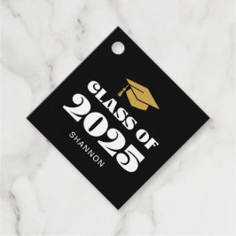 Klassen Modern Black Guld 2025 Tack Gåvor Etiketter