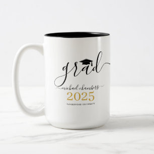 Klassen Modern Script Studenten 2025 Två-Tonad Mugg