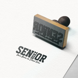 Klassen Modern Senior Block Brev från 2019 Stämpel