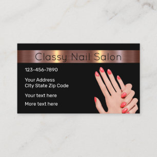 Klassen Nagel Beauty Salon Visitkort