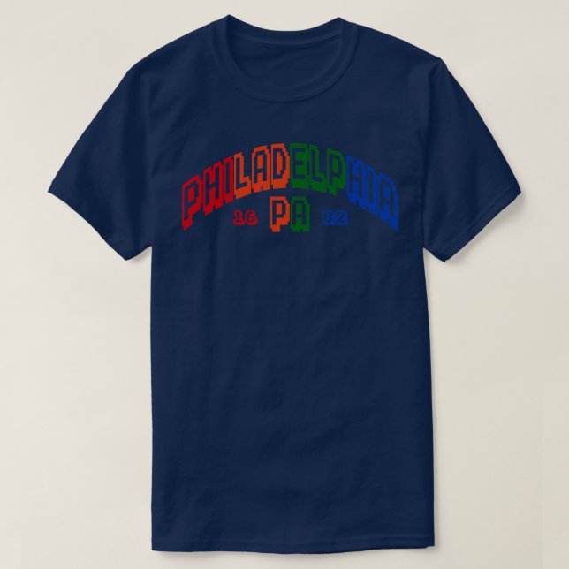 Klassen Philadelphia Old school 8-bitars spektrum  T Shirt (Design framsida)