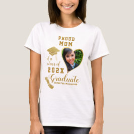 Klassen Photo White Guld Proud Mamma från 2023 Stu T Shirt