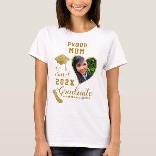 Klassen Photo White Guld Proud Mamma från 2023 Stu T Shirt