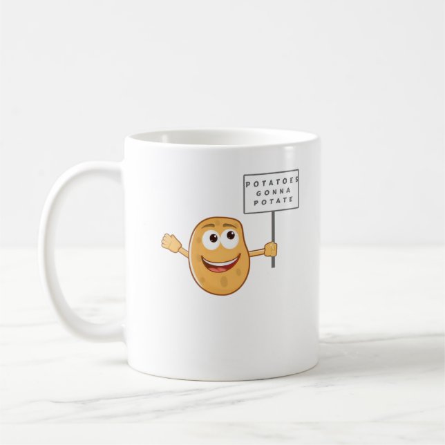 Klassen Potatis av potatis (vegetabilisk potatispu Kaffemugg (Vänster)