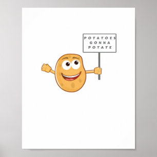 Klassen Potatis av potatis (vegetabilisk potatispu Poster